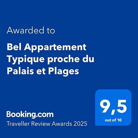 Bel Typique Proche Du Palais Et Plages Apartament *